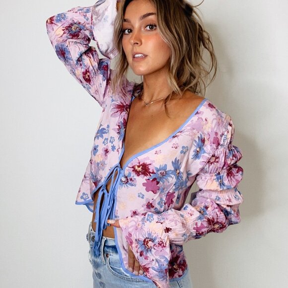 Free People Venice Printed Top - Picture 2 of 6